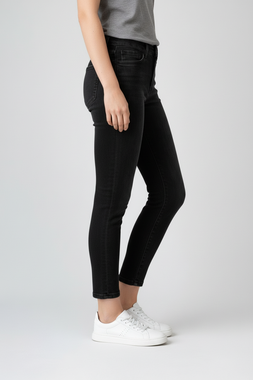 Stehmann Peggy 7/8 Jeans black sun Slim Denim