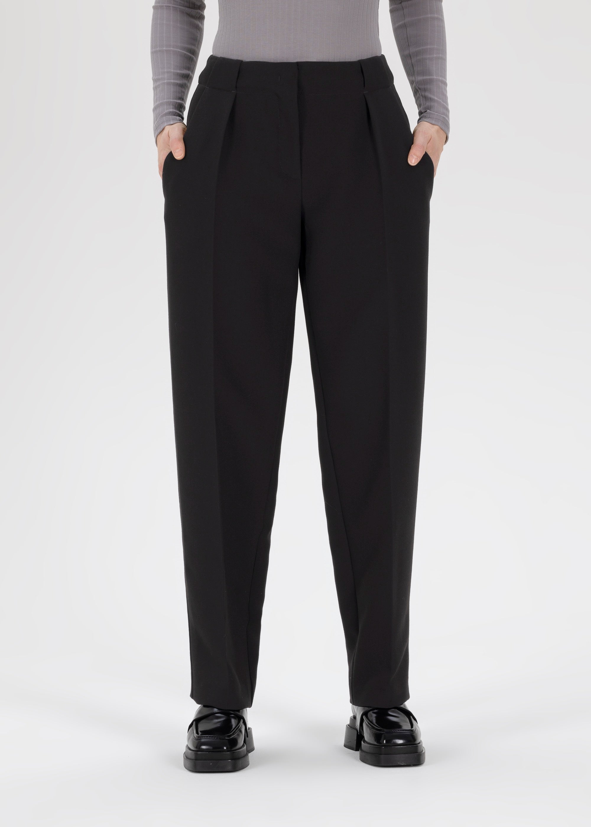 Stehmann Relaxed Fit Juls Hose schwarz Bi-Stretch