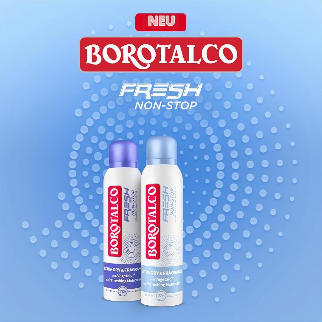 Borotalco Fresh NON-STOP Deo Spray Powder Fresh 150 ml