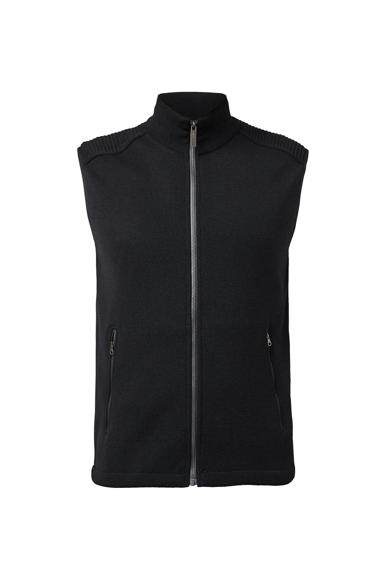 Ivanhoe Ralf Vest Wollweste Herren Black Merino 100%