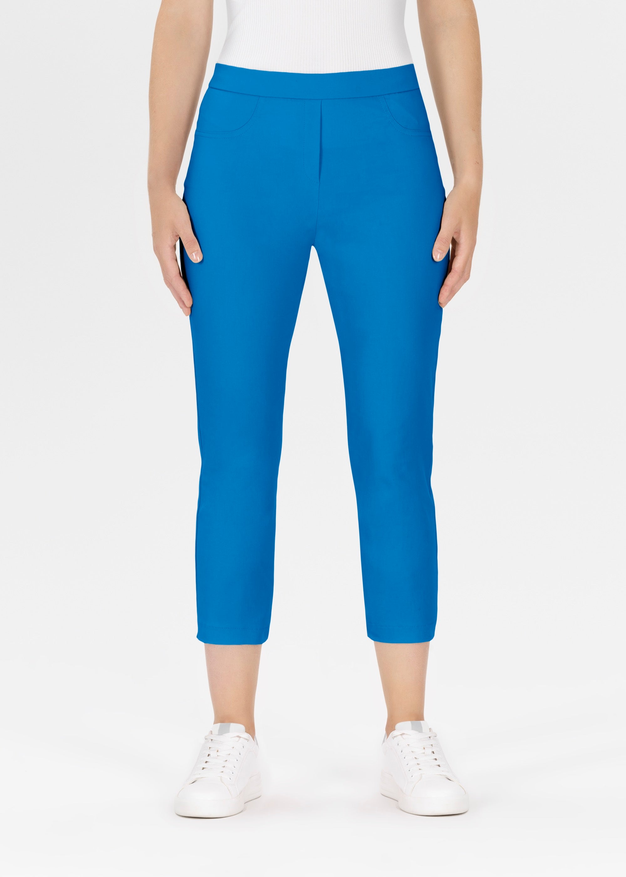 Stehmann Loli Slim Fit Hose diva blue 6/8 Stretch
