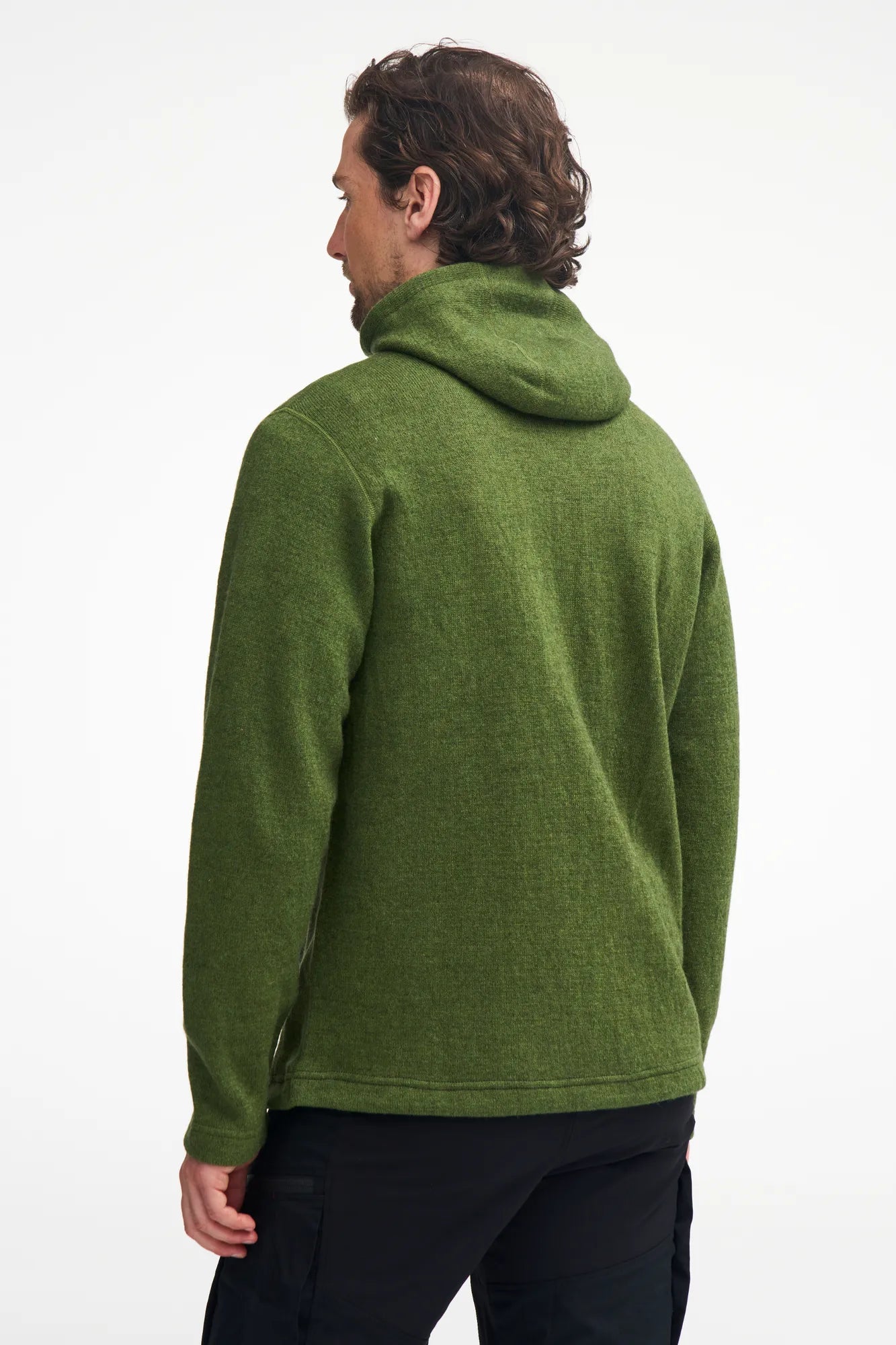 Ivanhoe Ron Hood Wollhoodie Graphite Marl 100% Wolle