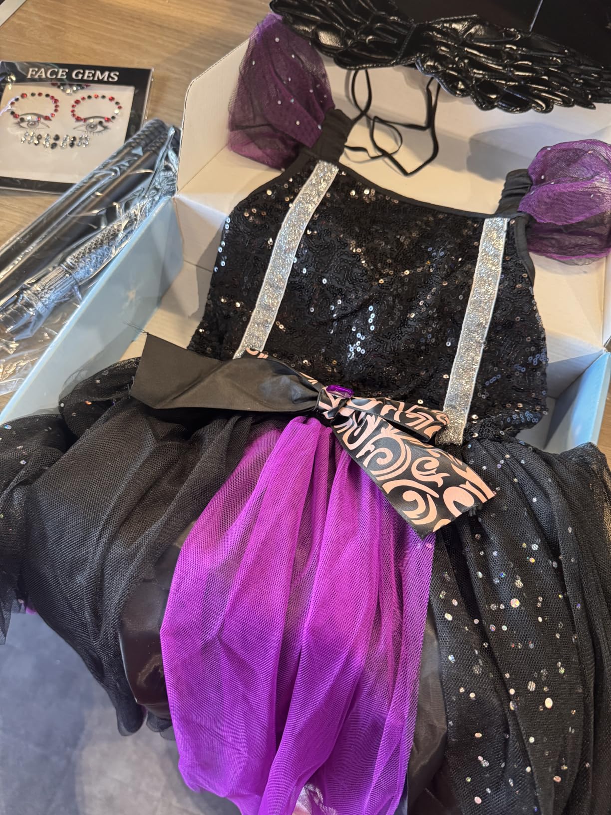 YYDSXK Maleficent Kostüm Kinder 120 Hexenkleid mit Flügel