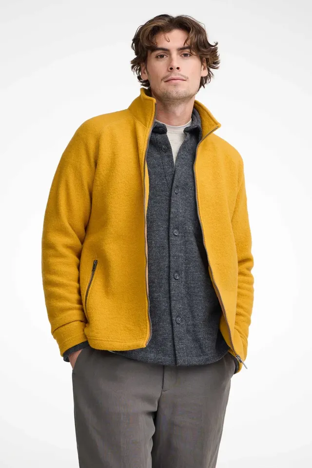 Ivanhoe Danny Full Zip Jacke Autumn Blaze S 450g Filzwolle