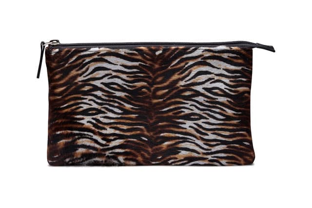 Paraboot Pochette Poils Lederwaren Tigre Tiermuster