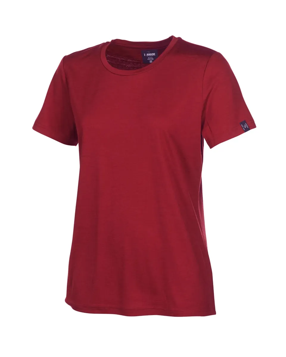 Ivanhoe Cilla T-Shirt Merinoshirt Royal Cherry 100% Wolle