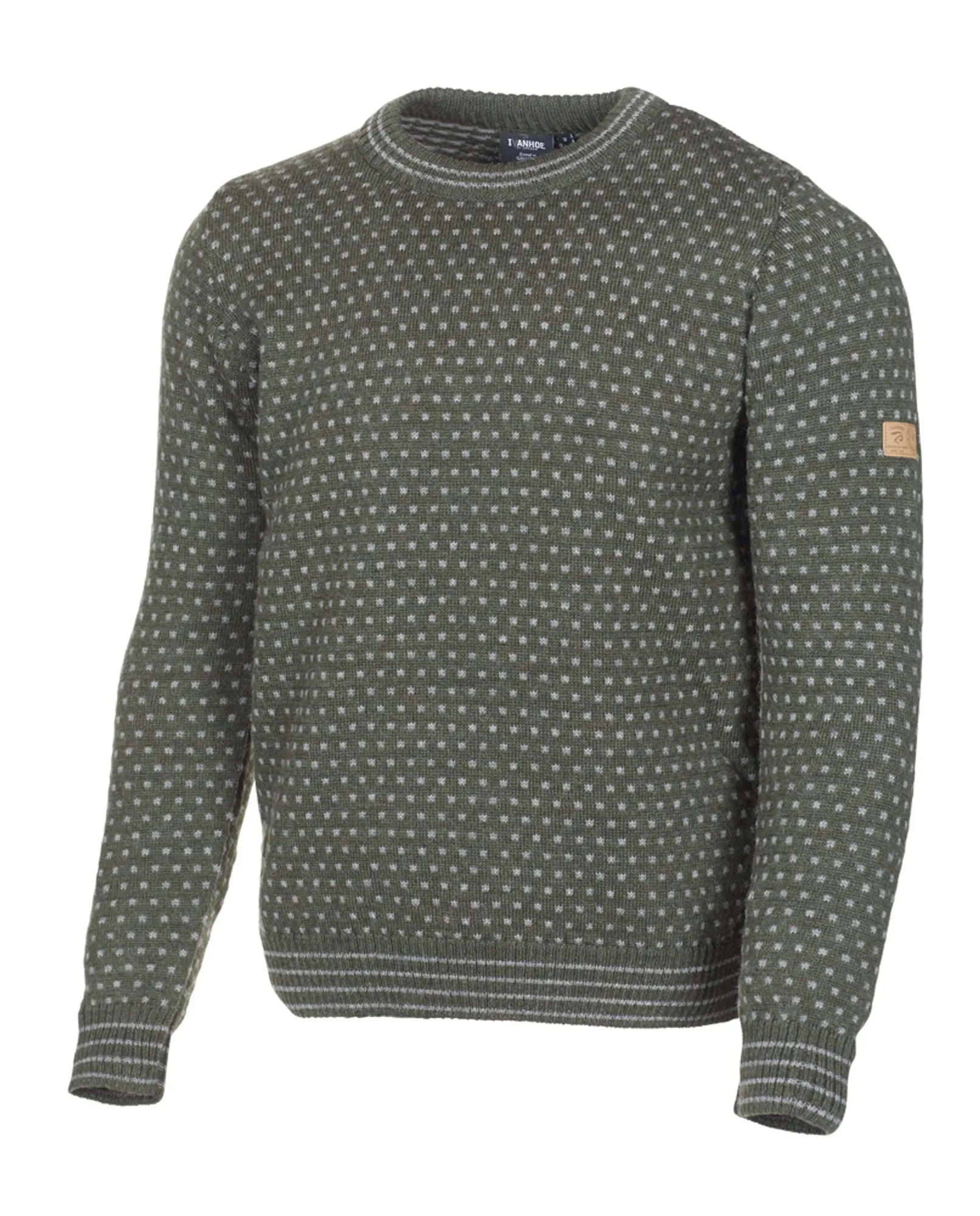 Ivanhoe Sverre Crewneck Wollpullover Loden Green 100%
