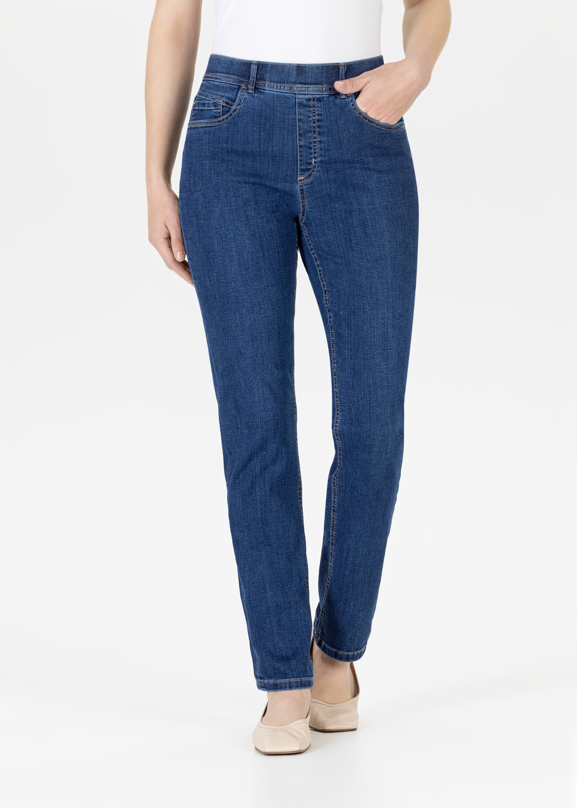 Stehmann Melli Relaxed Fit Jeans fjord navy Powerstretch