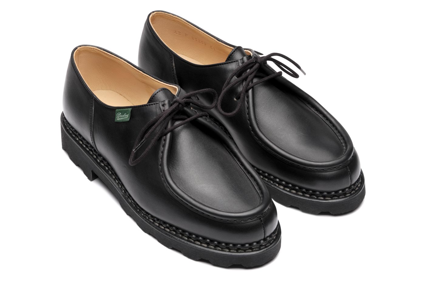 Paraboot Michael Marche II Derby Schuhe Noir Lisse