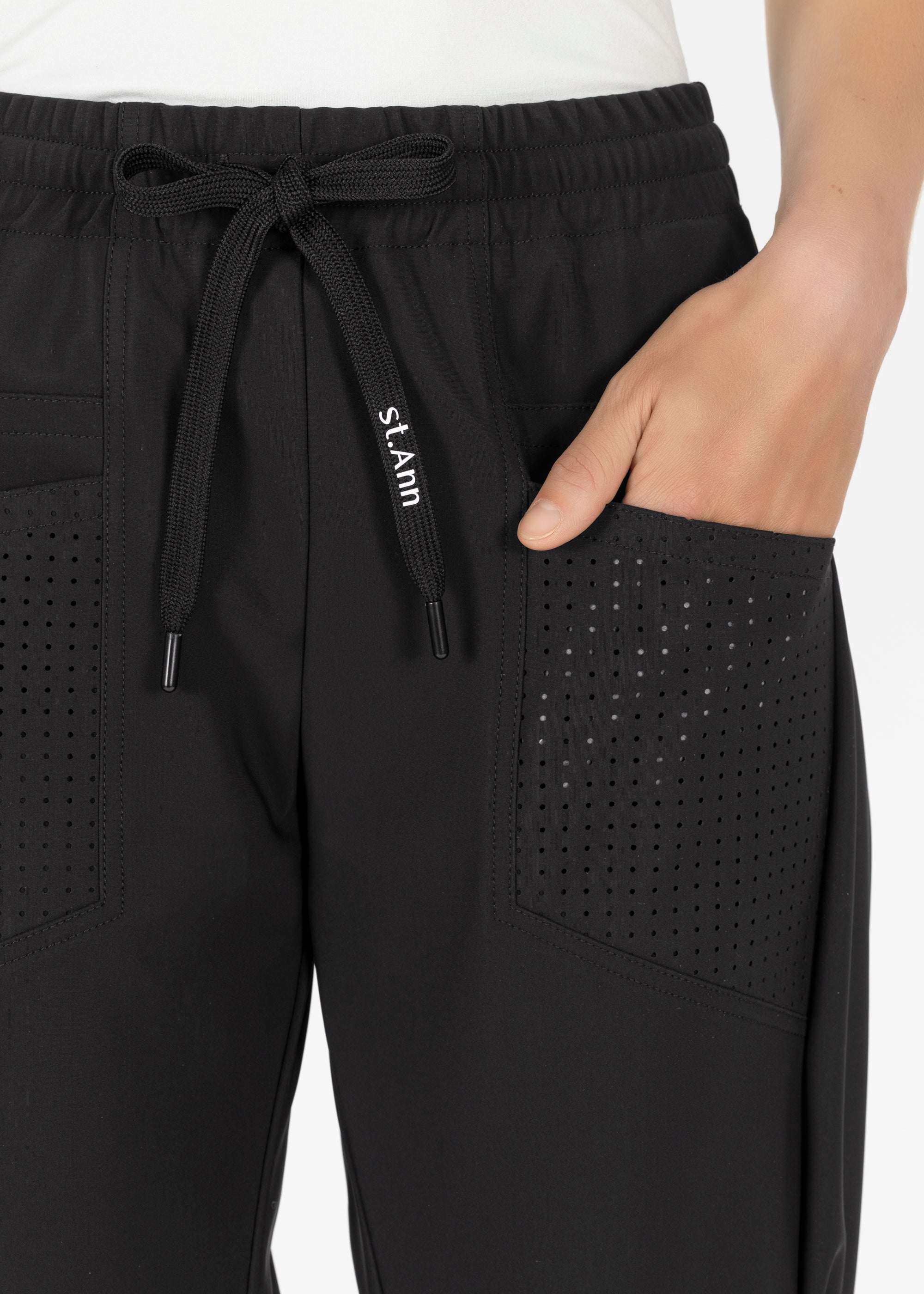 Stehmann Raveni Jogpants 7/8 bonded schwarz O-Shape