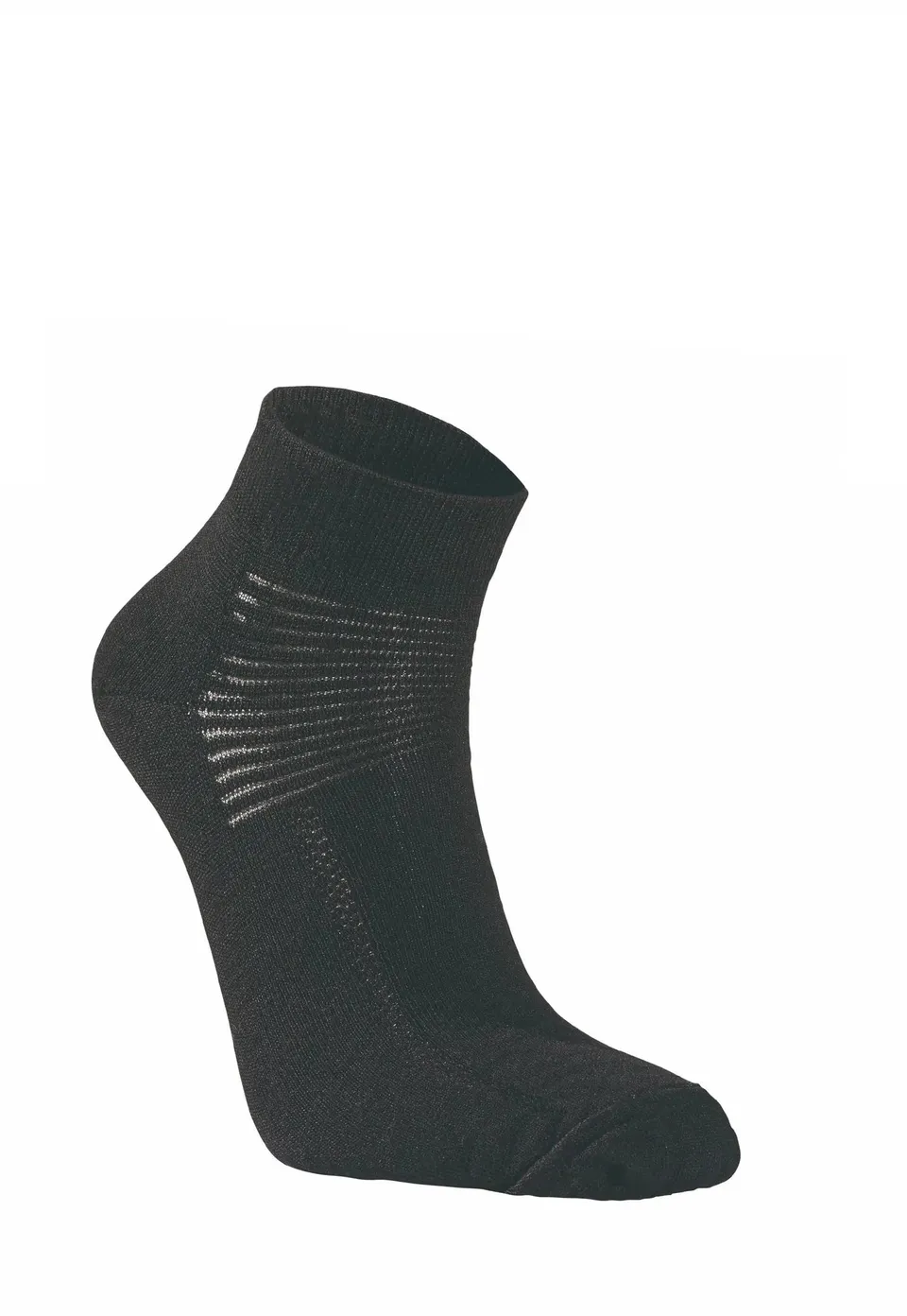 Ivanhoe Wool Sock Low Wollsocken Schwarz 90% Merino