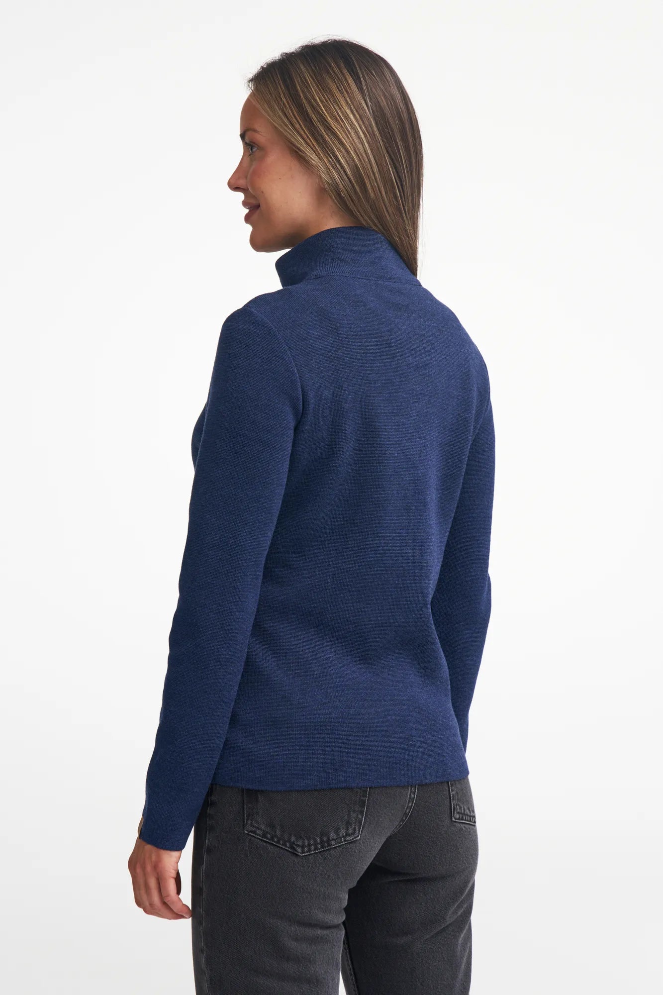Ivanhoe Hanna Full Zip Strickjacke Schwarz 36 Merino