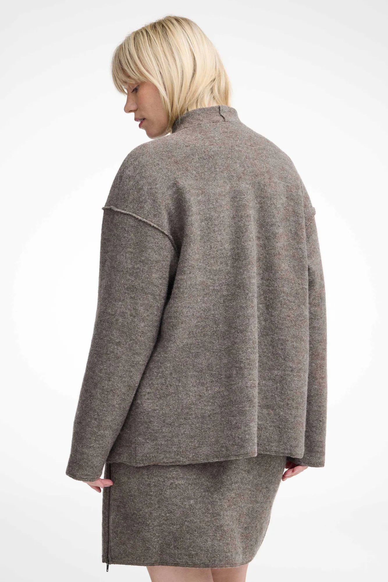 Ivanhoe Ammarp Cardigan Damen nutmeg 100% Wolle Oversize