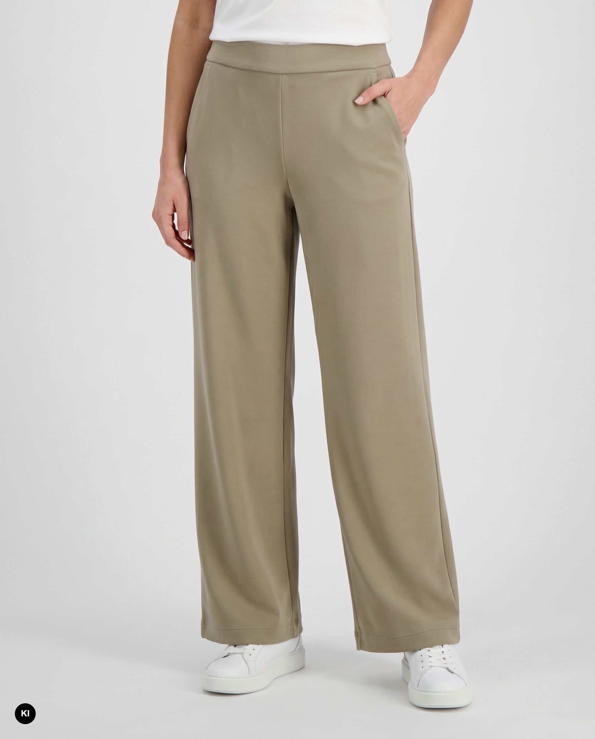 Stehmann Hamatit Hose Relaxed Fit greige Scuba