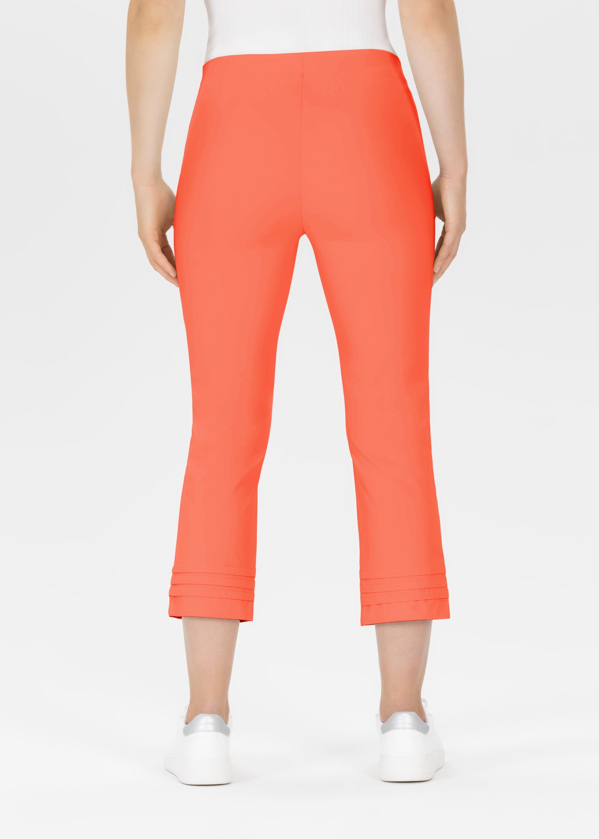Stehmann Ina 6/8-Hose Sommer-Bengaline coral Straight Fit