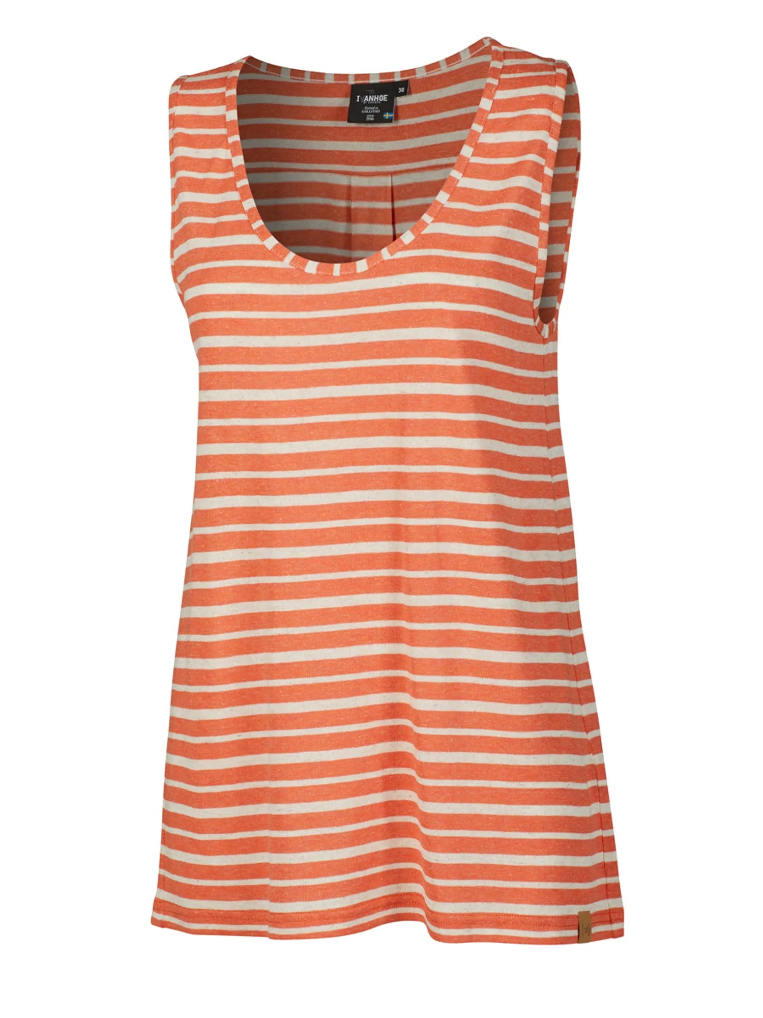 Ivanhoe GY Cleo Top Coral Rose Gr.38 Viskose-Leinen Streifen