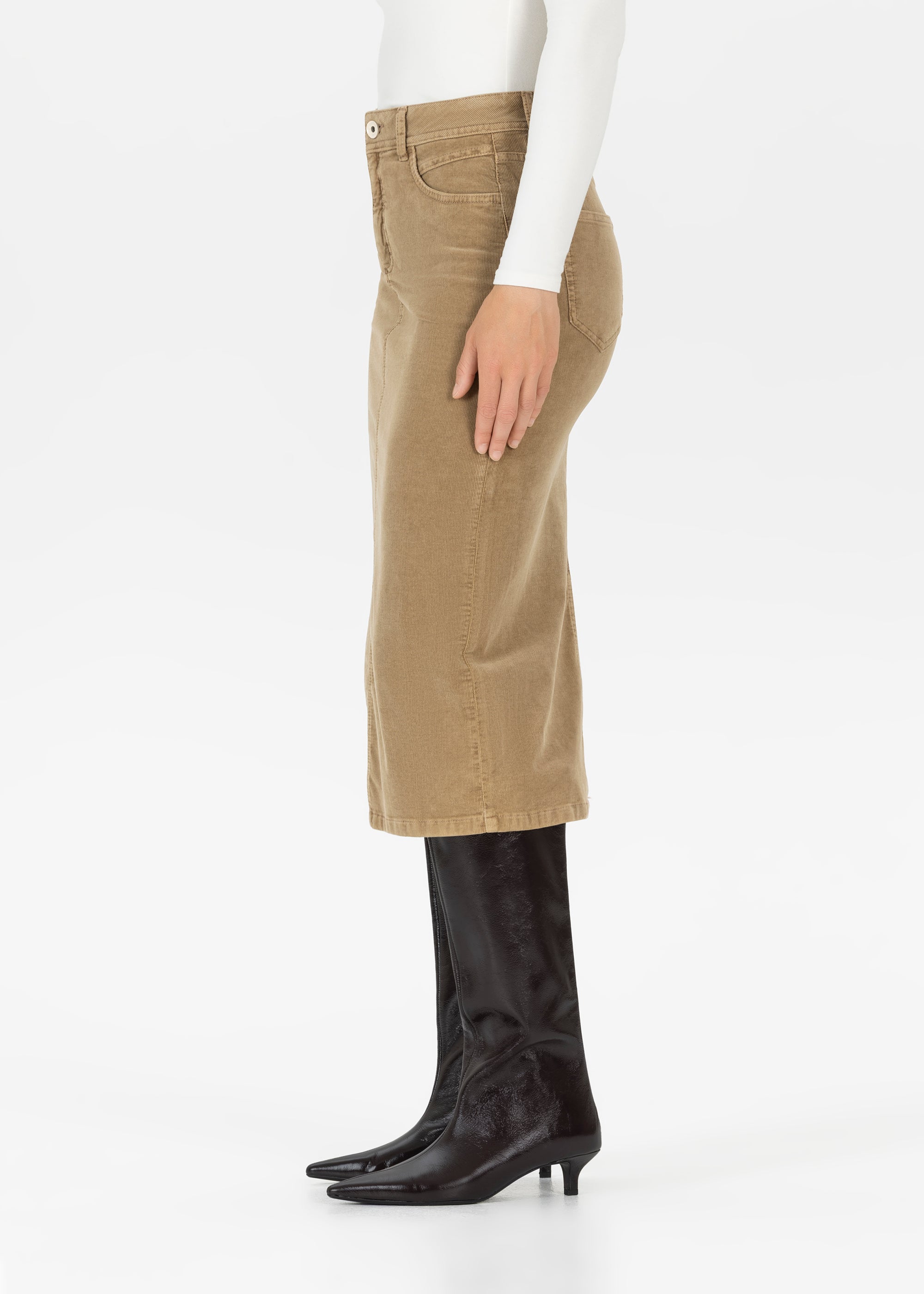 Stehmann Midi-Rock Mellina Rock dark camel Cord
