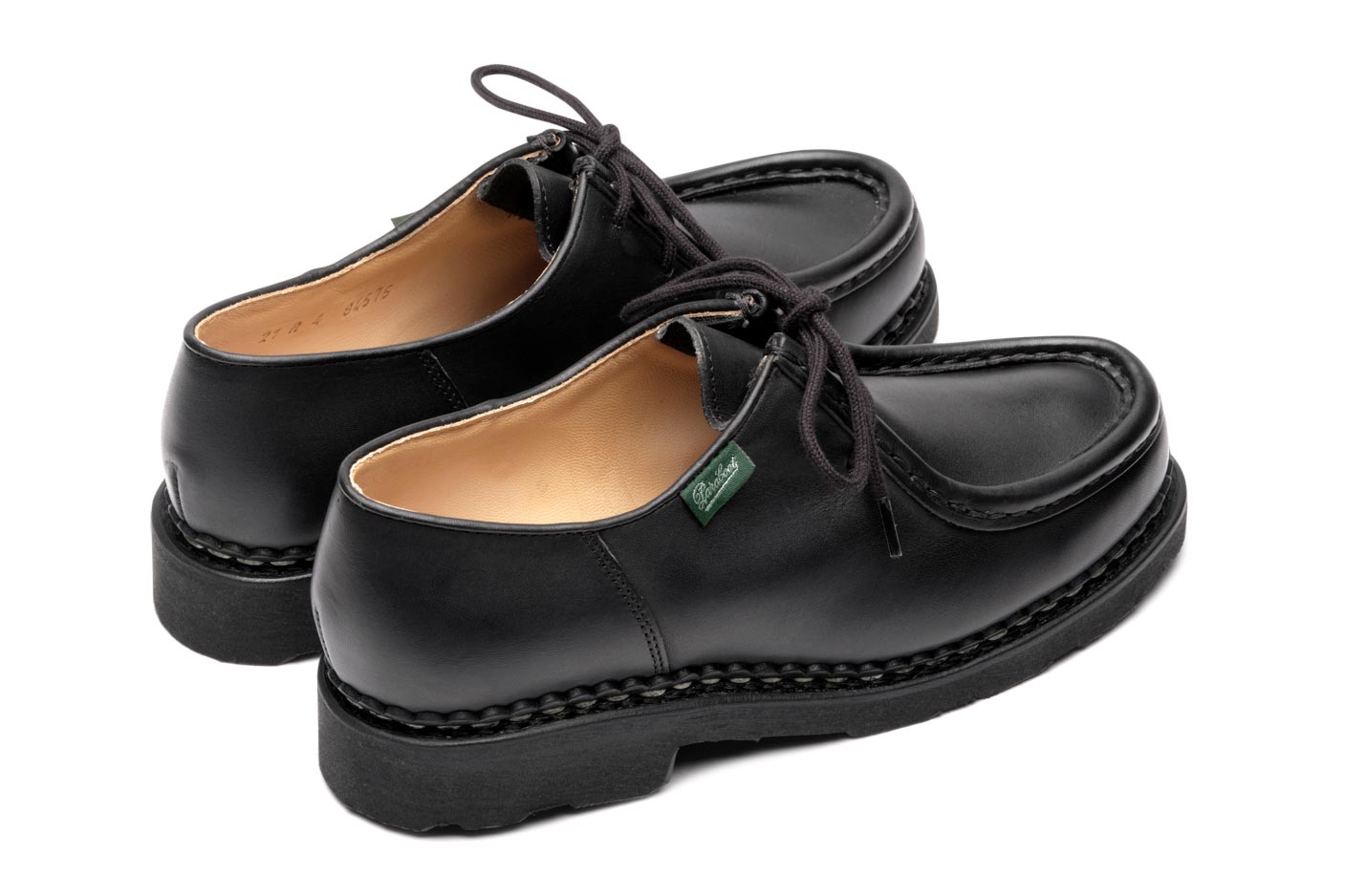 Paraboot Michael Griff II Derbies Schwarz Glattleder