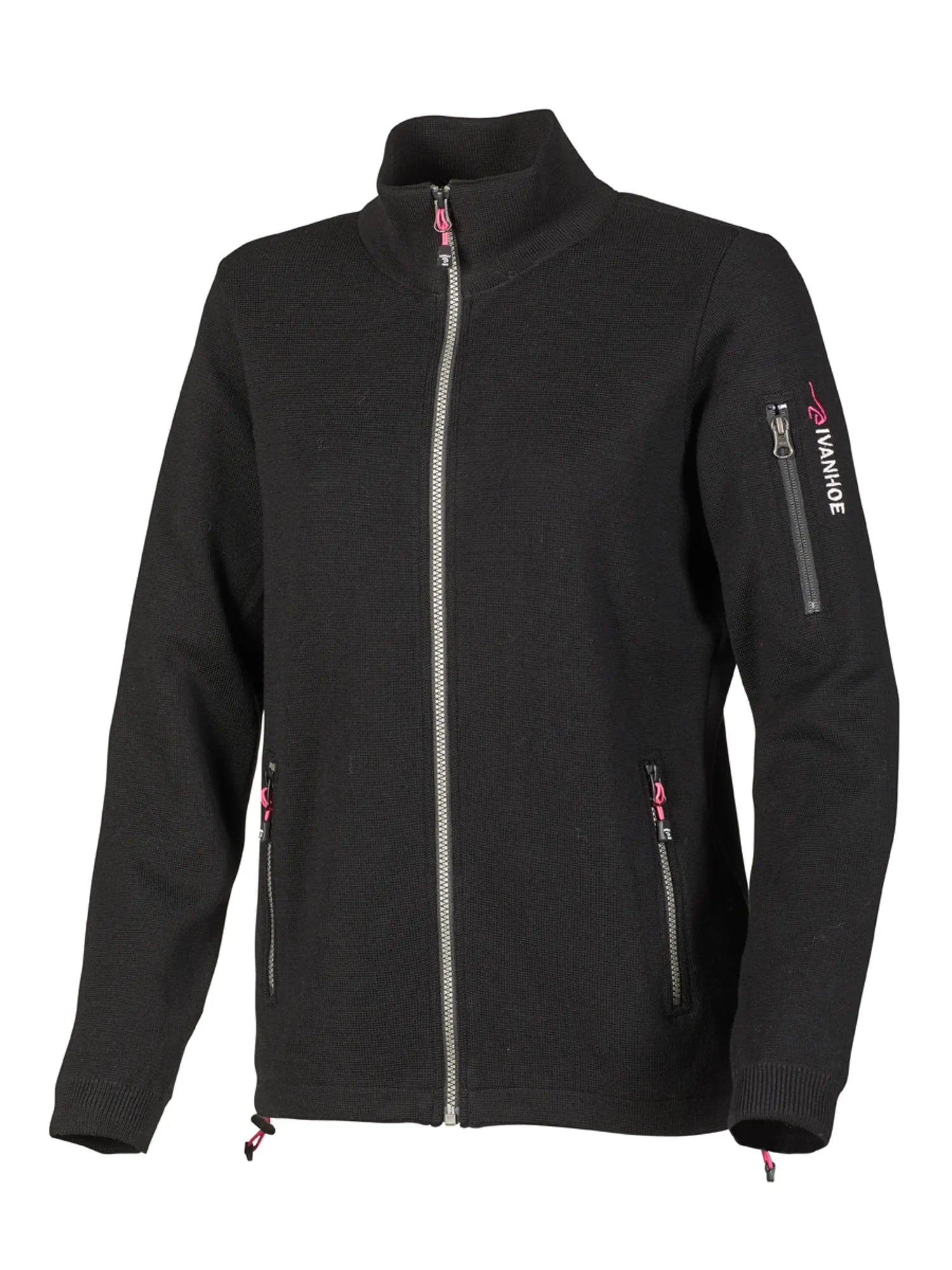 Ivanhoe Hedda Windbreaker Strickjacke Schwarz Merino Gr.36-46