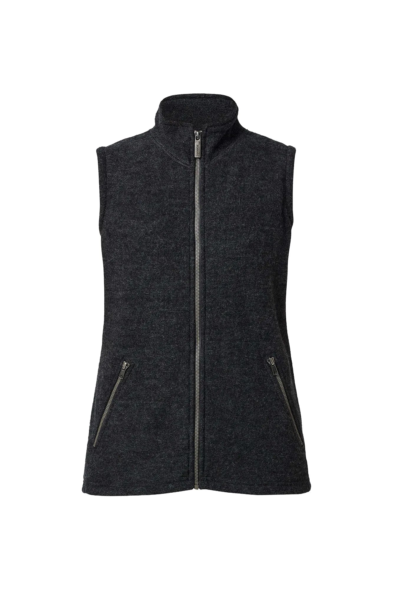 Ivanhoe Flora Vest Wollweste Damen graphite marl