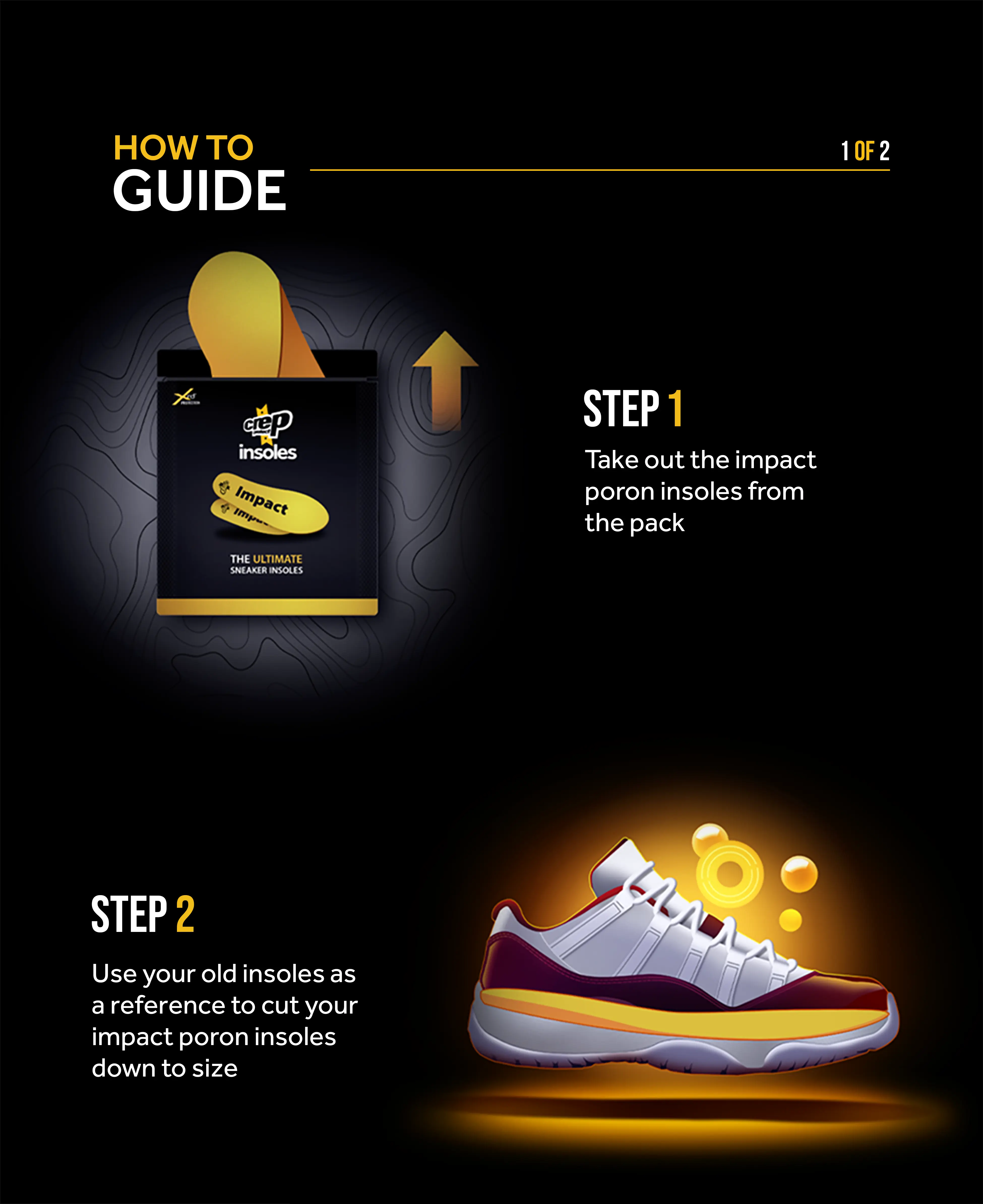 Crep Protect Impact Insoles Sneaker-Einlegesohlen Dämpfung