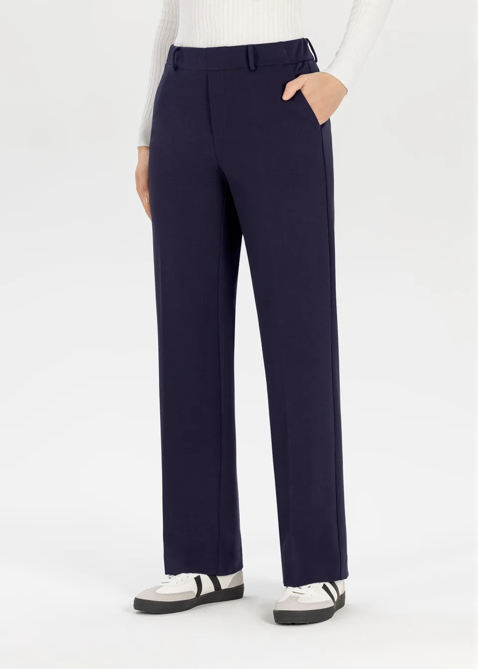 Stehmann Fenja Culotte marine Viskose-Jersey