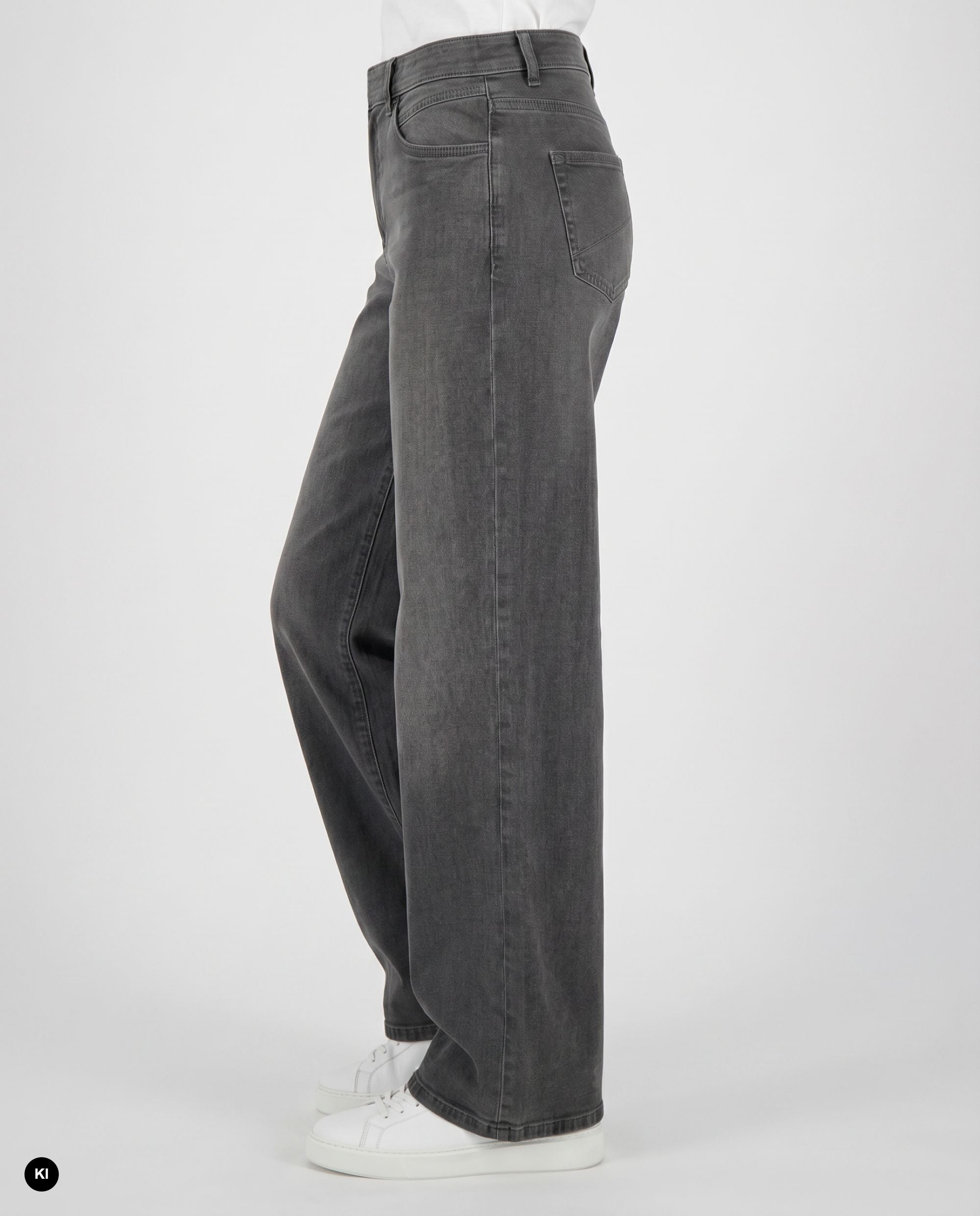 Stehmann Melli Wide Leg Jeans slate grey Powerstretch