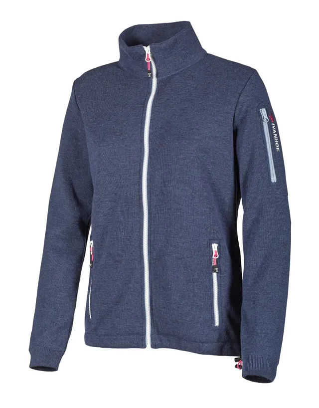 Ivanhoe Hedda Windbreaker Wolljacke Steelblue Merino