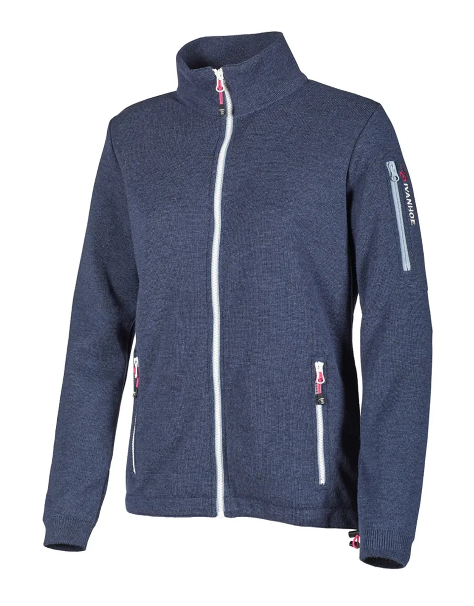 Ivanhoe Hedda Windbreaker Wolljacke Steelblue Merino