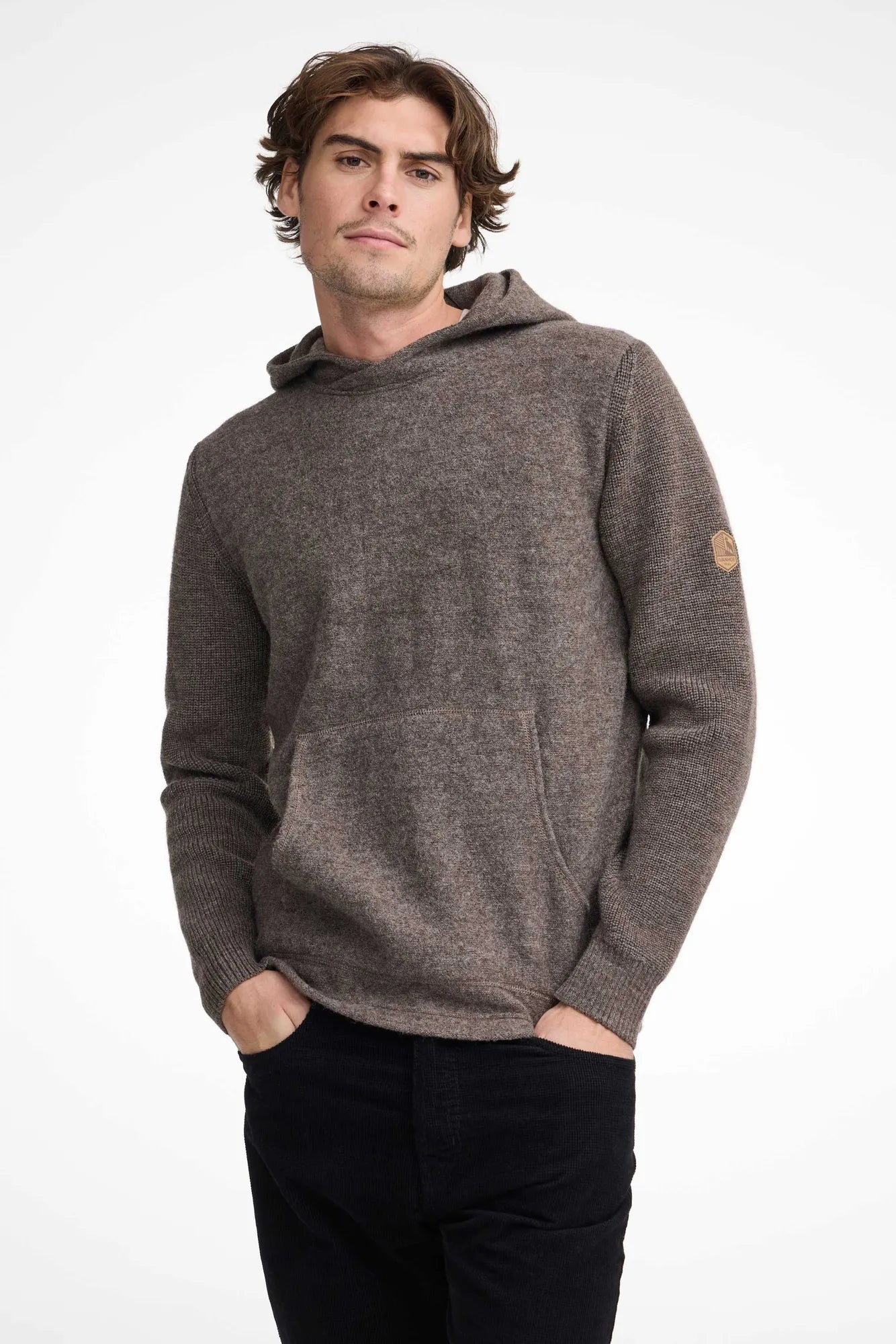Ivanhoe NLS Pentland Hood Hoodie Coffee Bean Wolle