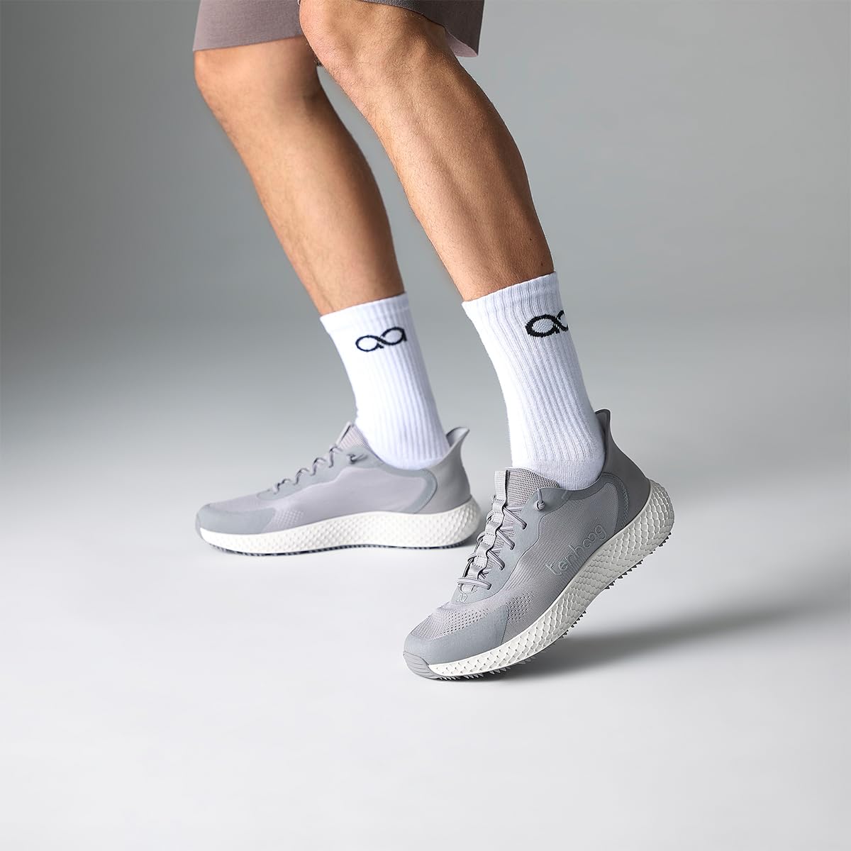 tenhaag airhaag Sneaker grau Textil Gr. 44.5 EU