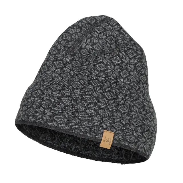 Ivanhoe Mössor Fiona Hat Wollmütze Graphite Marl Jacquard