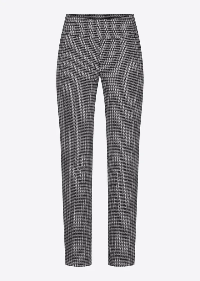 Stehmann Ina 7/8 Hose Jacquard schwarz Gr.34-48
