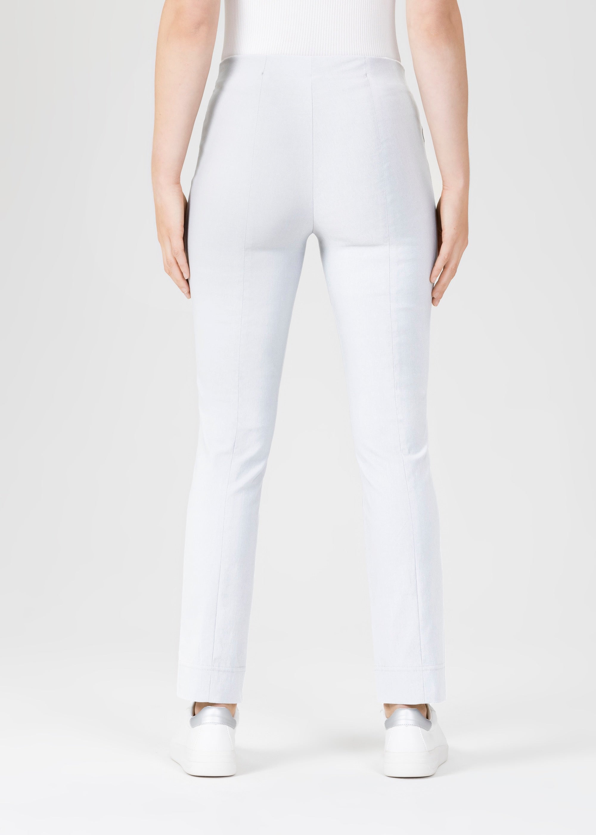 Stehmann Loli Slim Fit Hose weiß Knöchellänge Stretch