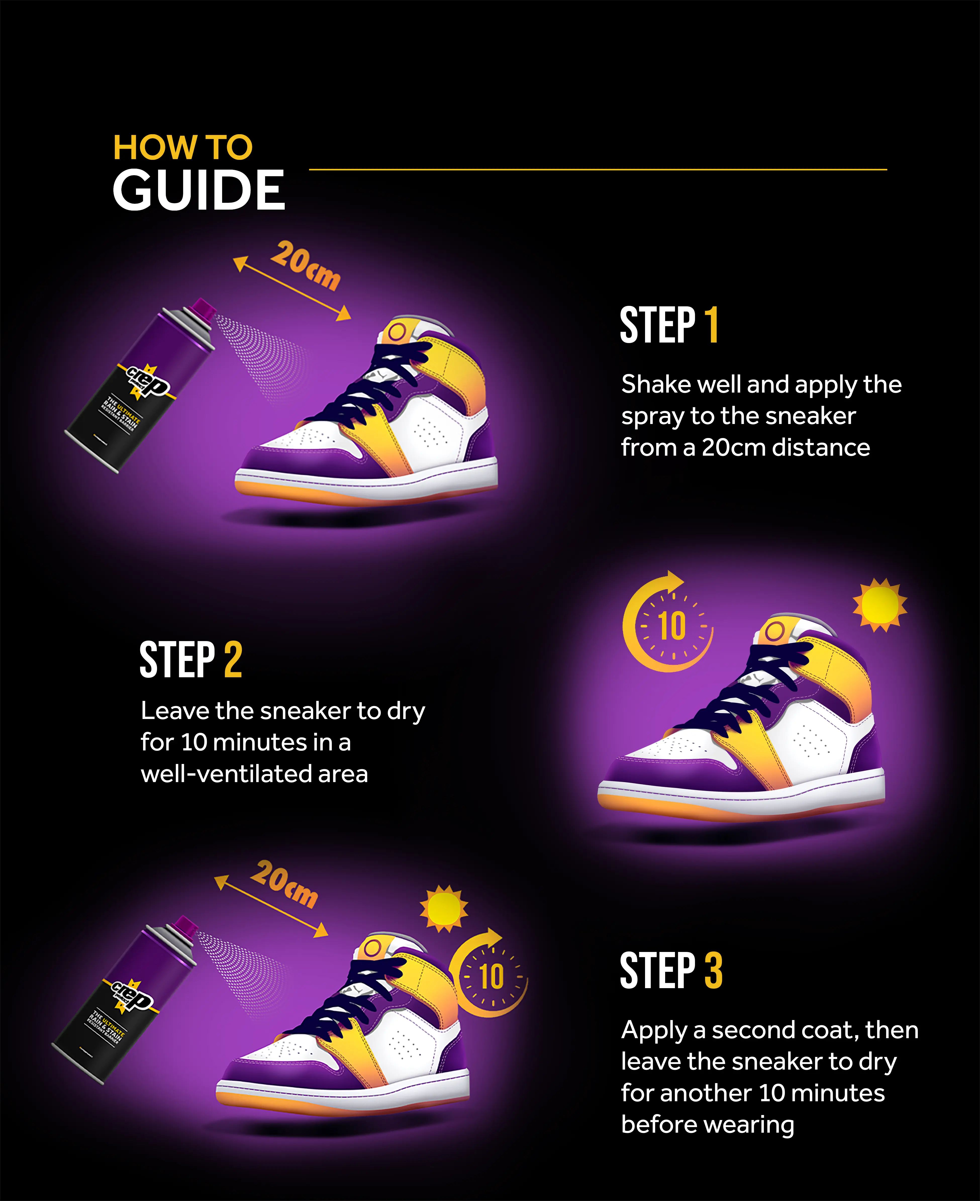 Crep Protect Starter Pack Sneaker Set Spray 50 ml Schaum