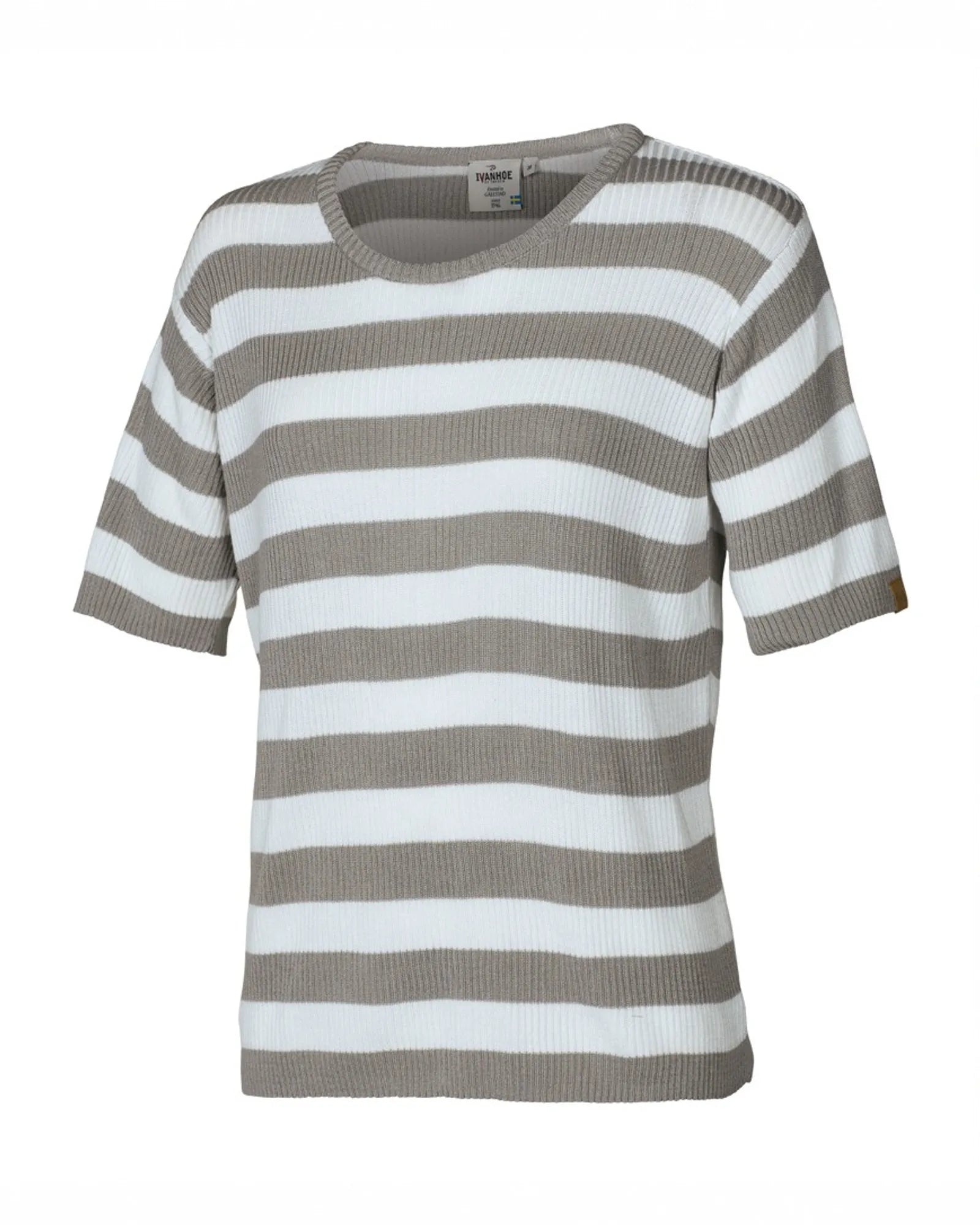 Ivanhoe Tilly Stripe T-Shirt Greige 36 100% Tencel