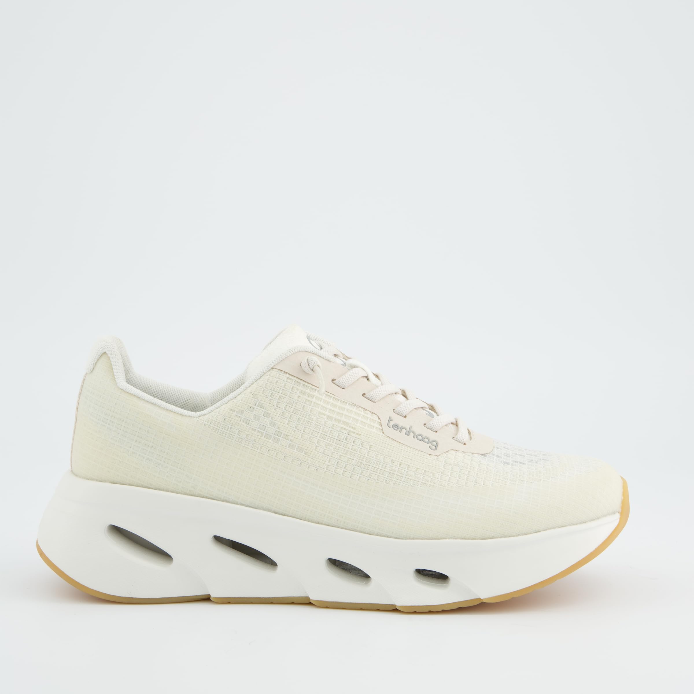 tenhaag everyhaag Damen Sneaker Beige Gr. 38 Textil Low-Top