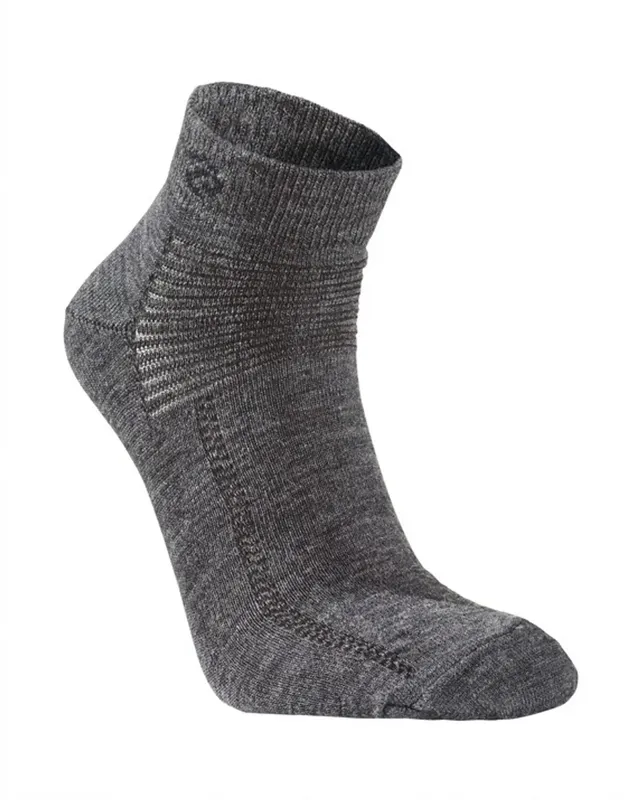 Ivanhoe Wool Sock Low Wollsocken Grey Marl Gr. 35-46 Merino
