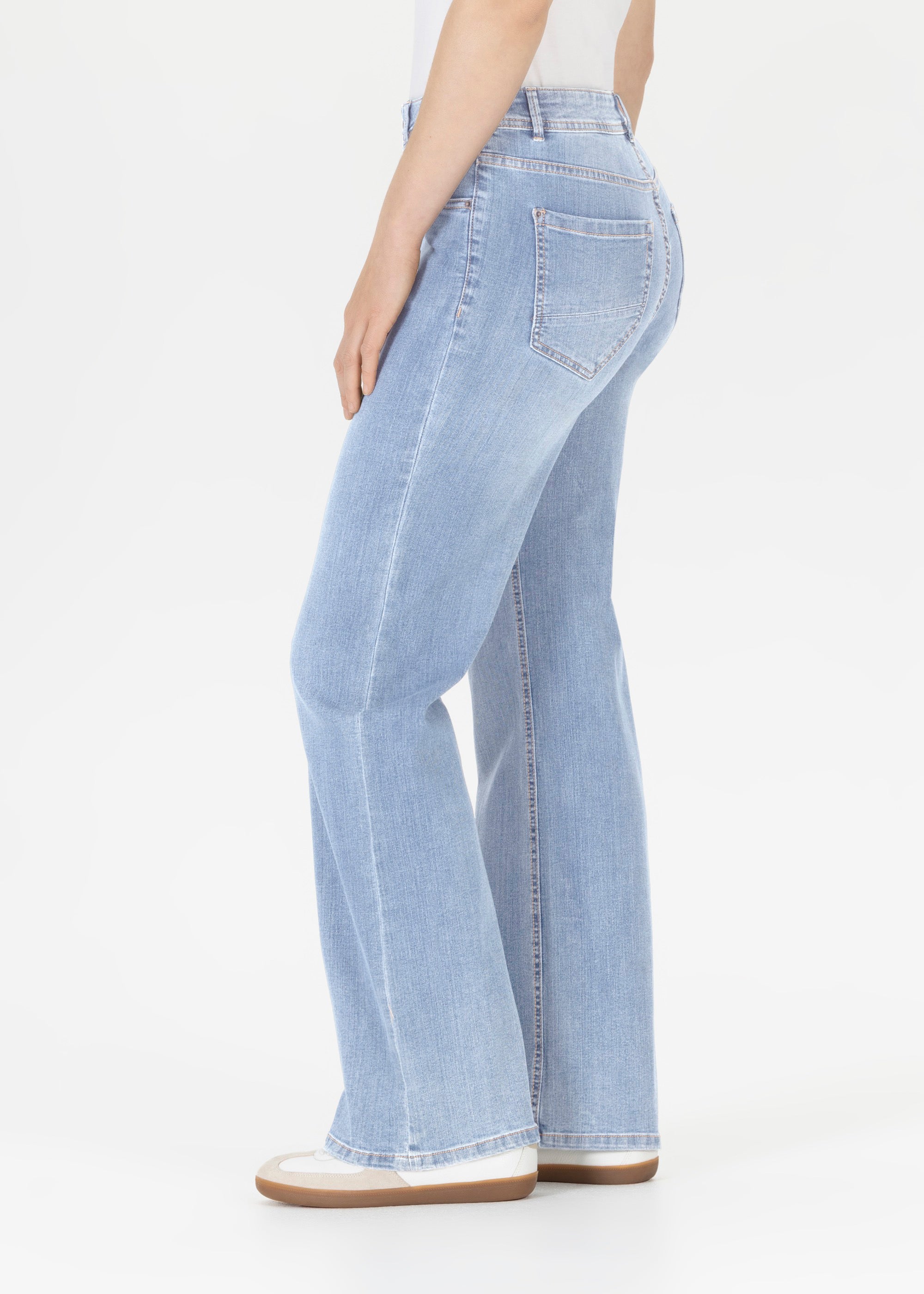 Stehmann Mellina Flared 5-Pocket Jeans Ice Blue