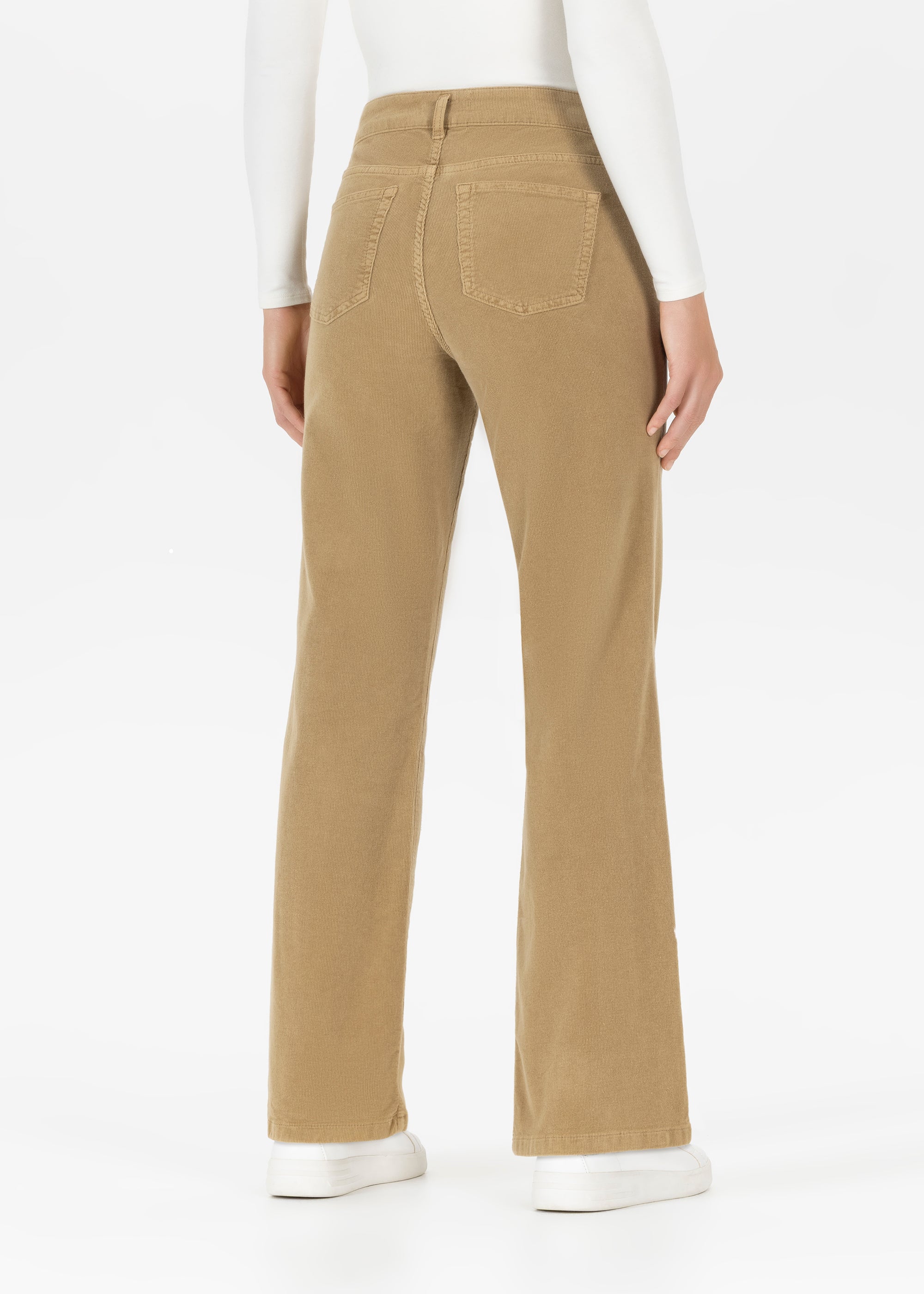 Stehmann Paige Cordhose dark camel weit