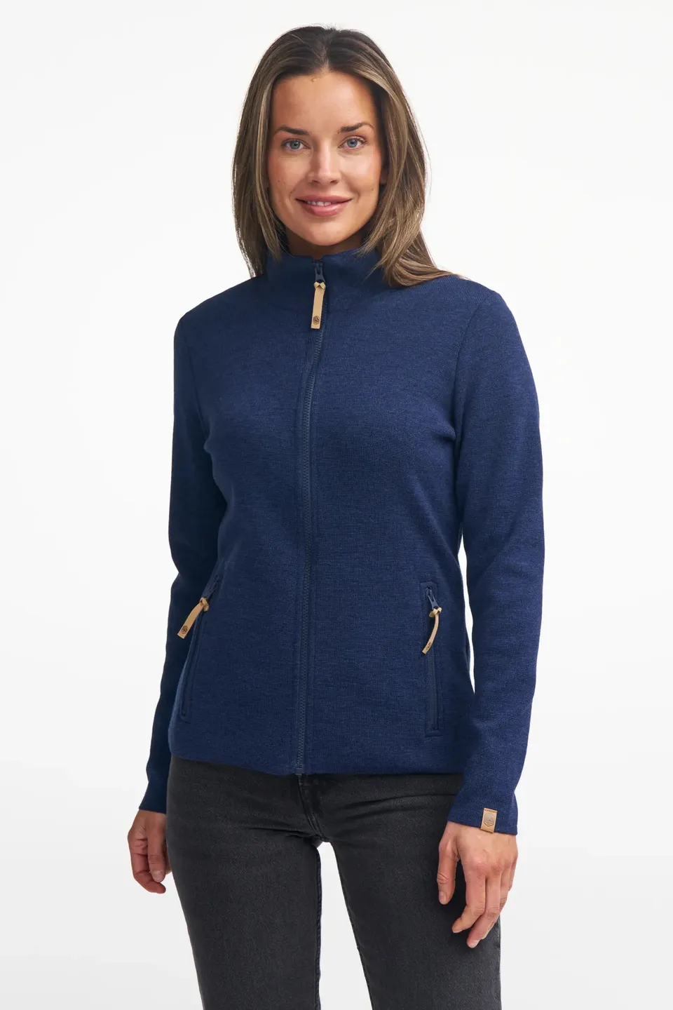 Ivanhoe Hanna Full Zip Strickjacke Steelblue 38