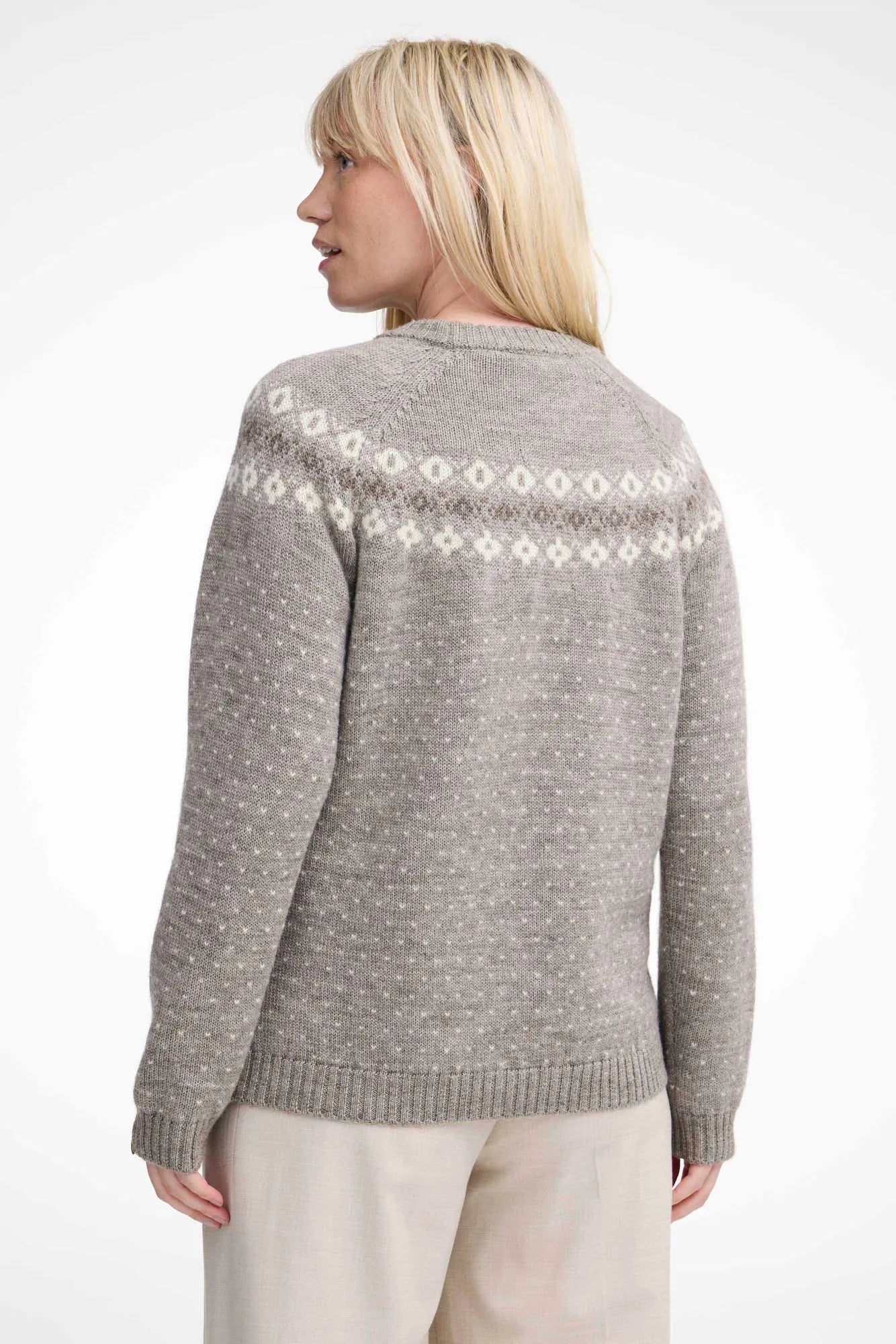 Ivanhoe Sire Crewneck Wollpullover Vanilla Sugar 100% Wolle
