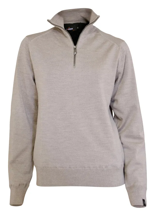 Ivanhoe Wilma Windbreaker Halbzip Stone Merino 280