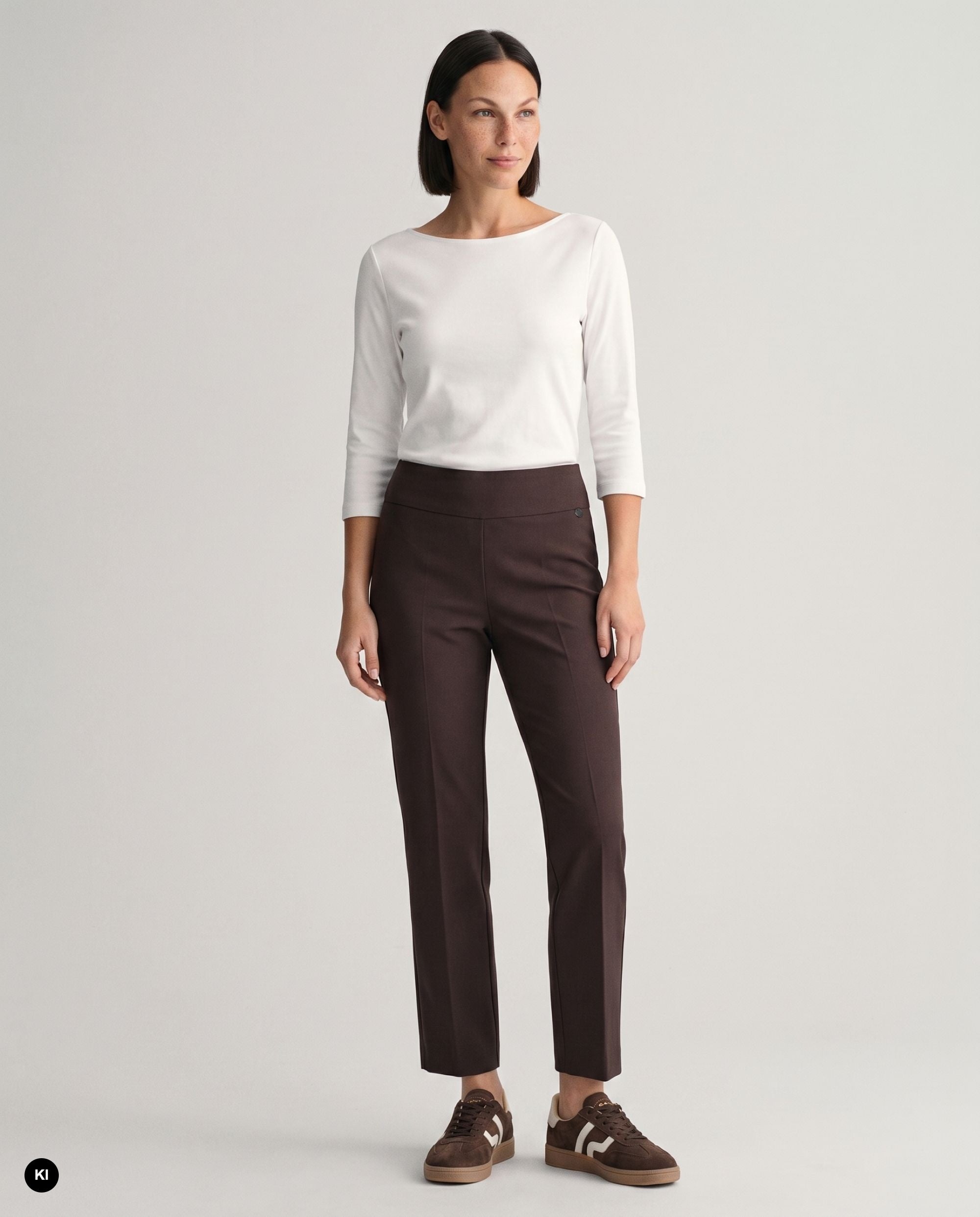 Stehmann Ina 6/8-Hose brown stone Jersey