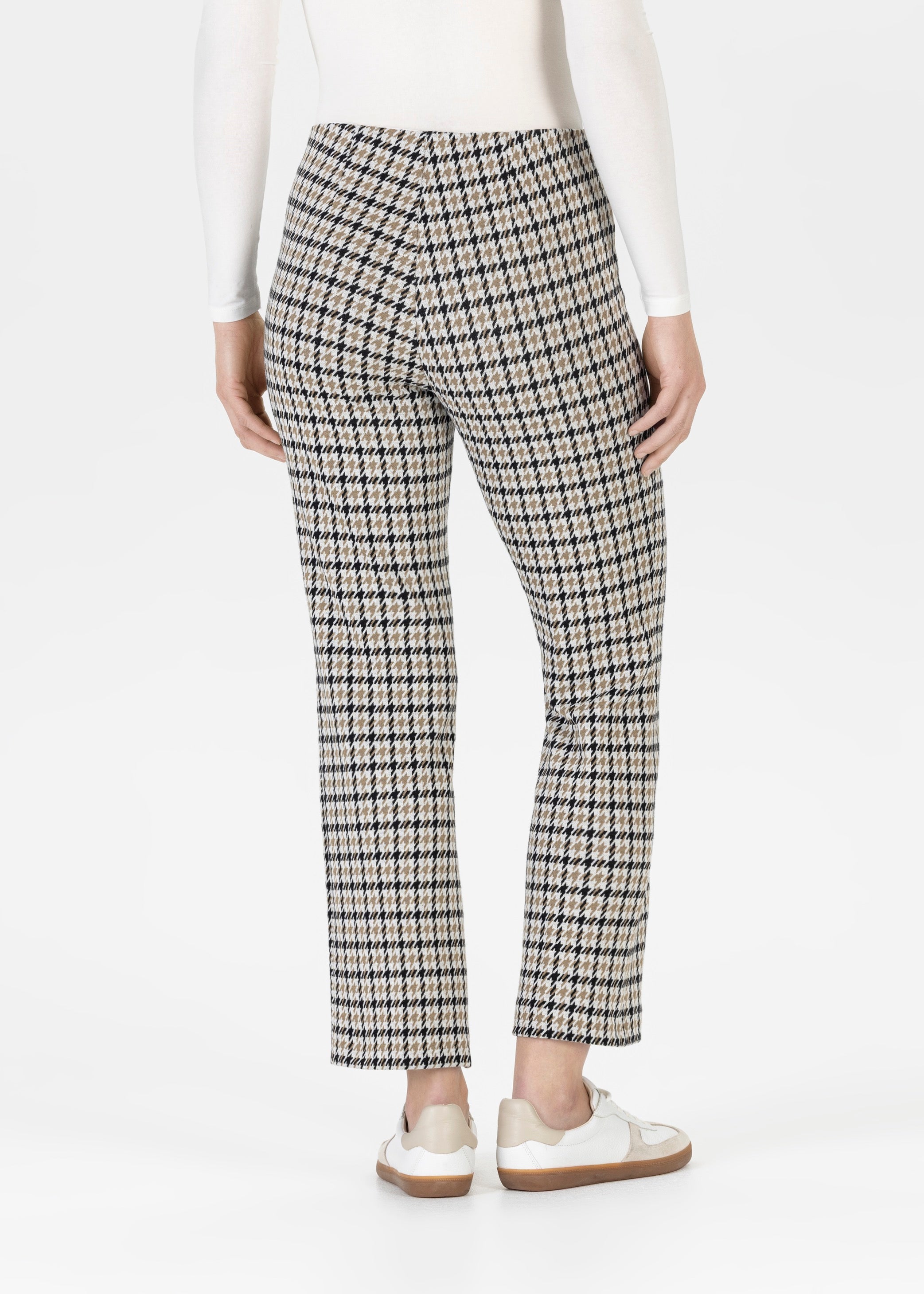 Stehmann Leni 7/8-Hose nougat light Jersey Hahnentritt