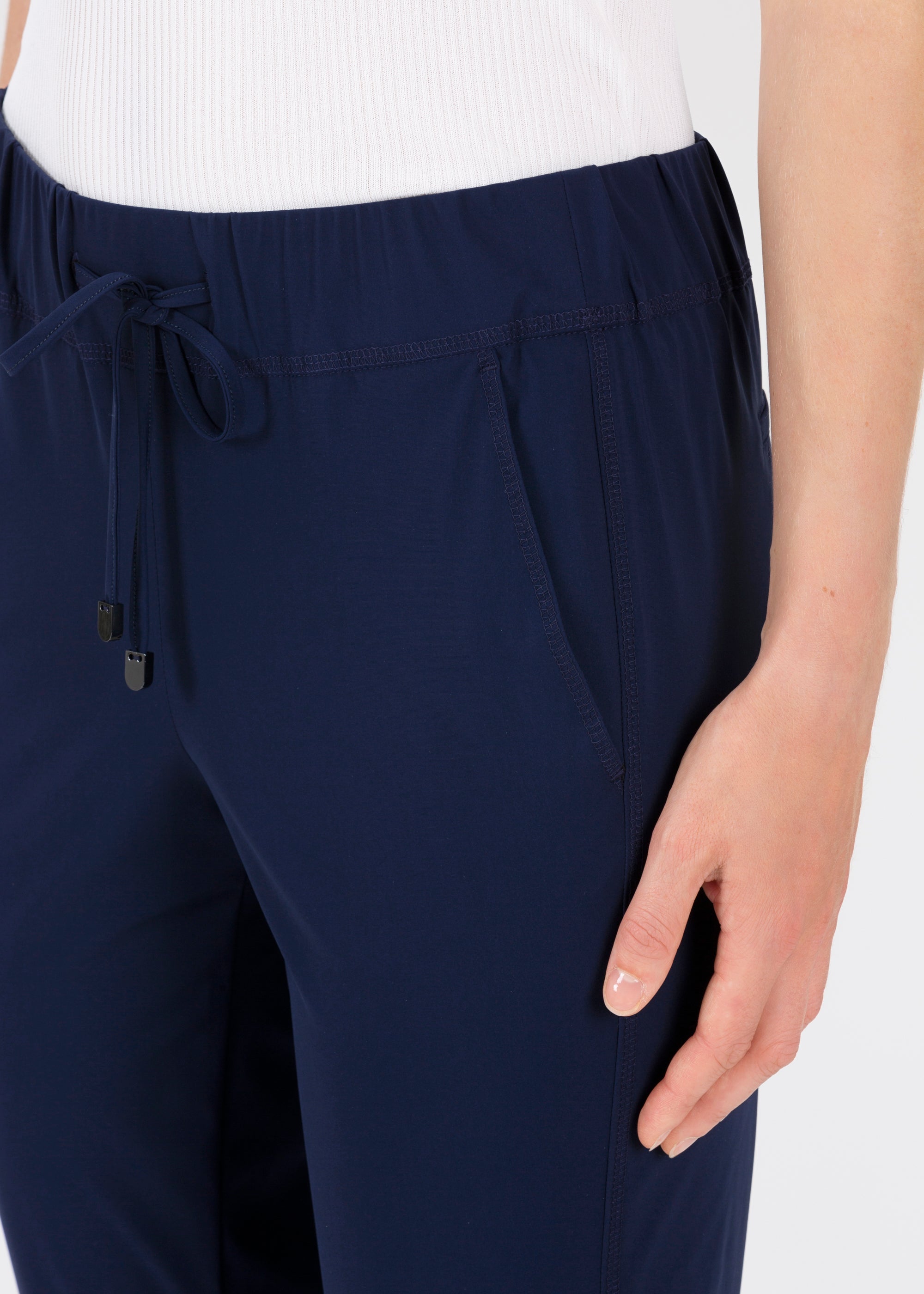 Stehmann Roxana Jogpants marine Jersey Tunnelzug