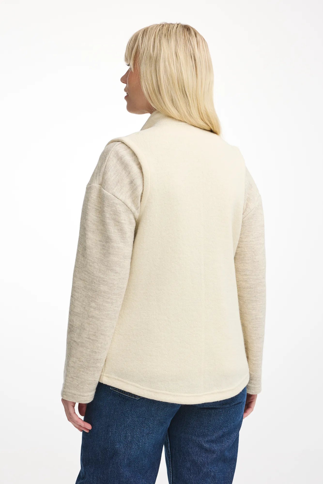 Ivanhoe NLS Coco Vest Wollweste Natural White 100% Wolle