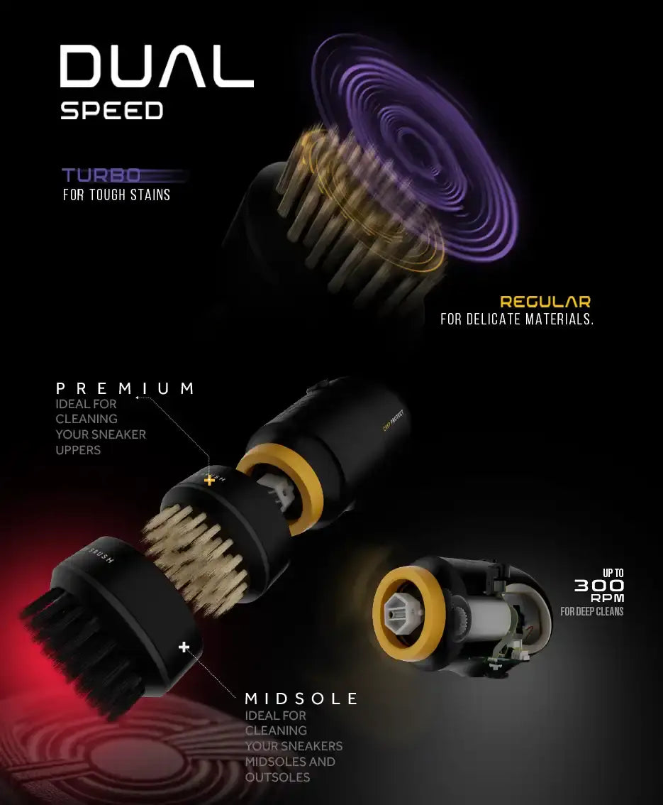 Crep Protect Power Sneaker Reiniger Set mit 2 Bürsten