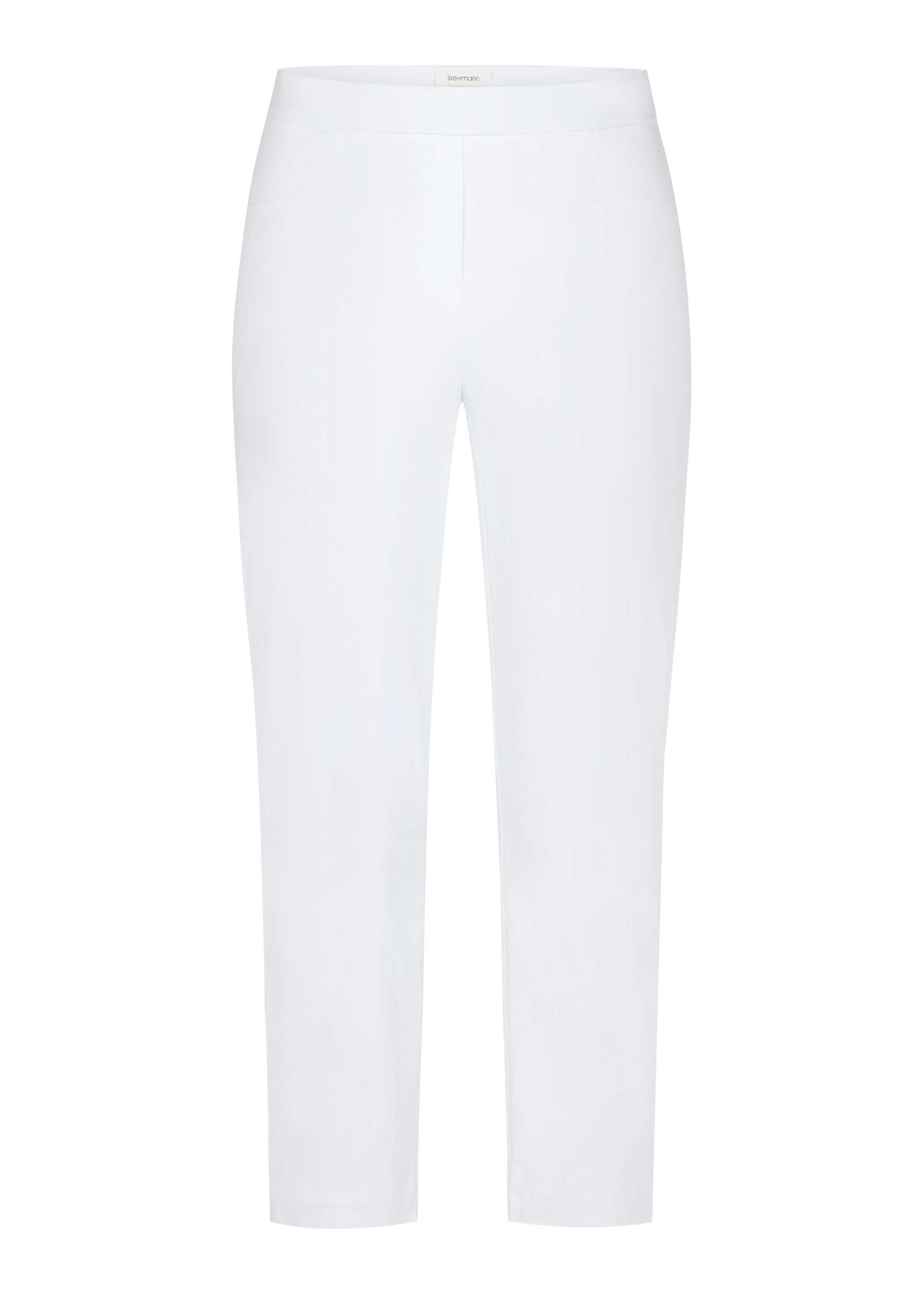 Stehmann Slim Fit Loli 6/8 Stretchhose weiß schmal