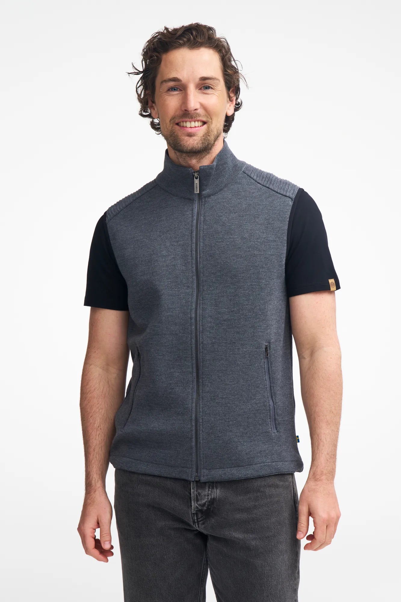 Ivanhoe Ralf Weste Herren Grey 100% Merinowolle